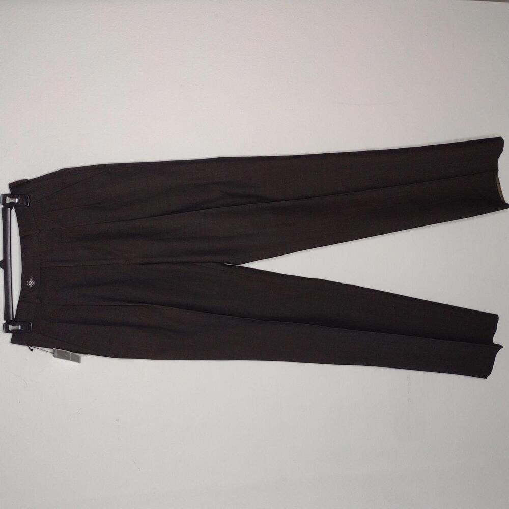 NWT Daniel Hechter Men's Dark Brown/100% Wool Pants Size 29X32